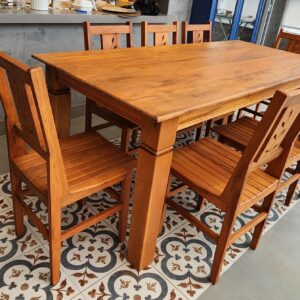 Mesa canastra tampo em peroba 2,00x1,00